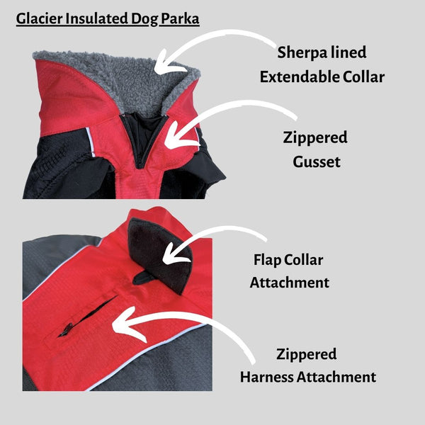 Rocky Mountain Dog Glacier Insulated Dog Parka (Winter Coat)