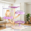 Happy & Polly Purple Woven Flower Cat Tree