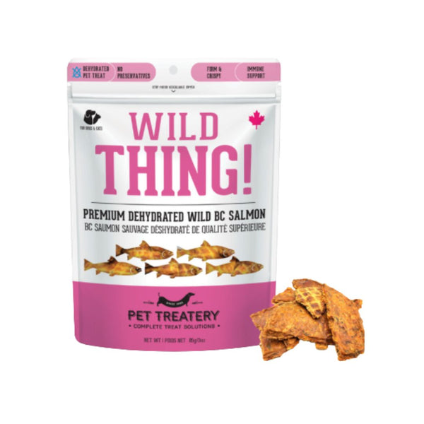 The Granville Island Pet Treatery Wild Thing - Premium Dehydrated Wild Salmon Treat For Dogs & Cats (85g bag)