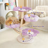 Happy & Polly Purple Woven Flower Cat Tree