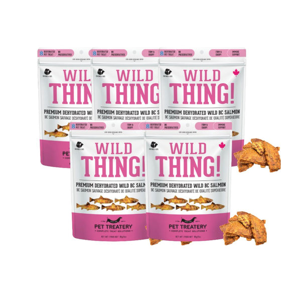 The Granville Island Pet Treatery Wild Thing - Premium Dehydrated Wild Salmon Treat For Dogs & Cats (85g bag)
