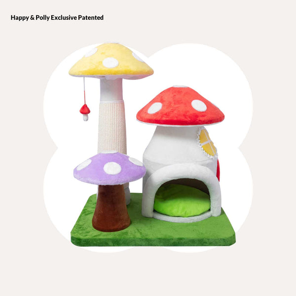 Happy & Polly Magic Mushroom Cat Tree