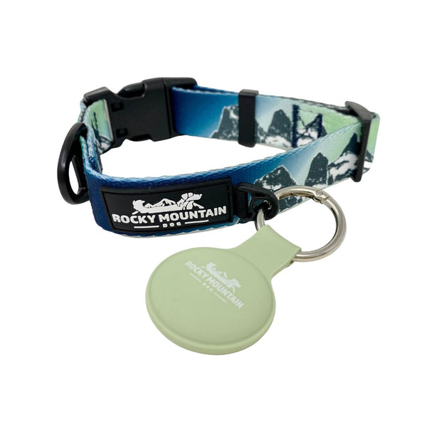 Rocky Mountain Dog AirTag Keychain Holder