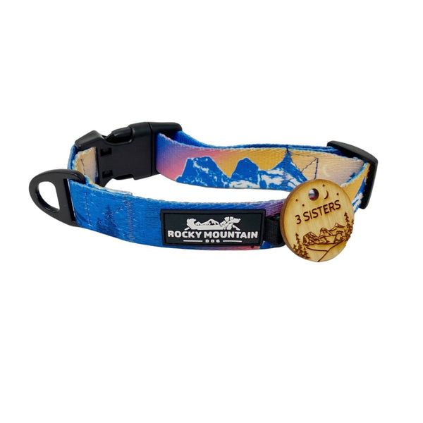 Rocky Mountain Dog Personalized Wooden Dog ID Tag