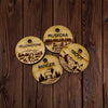Rocky Mountain Dog Personalized Wooden Dog ID Tag