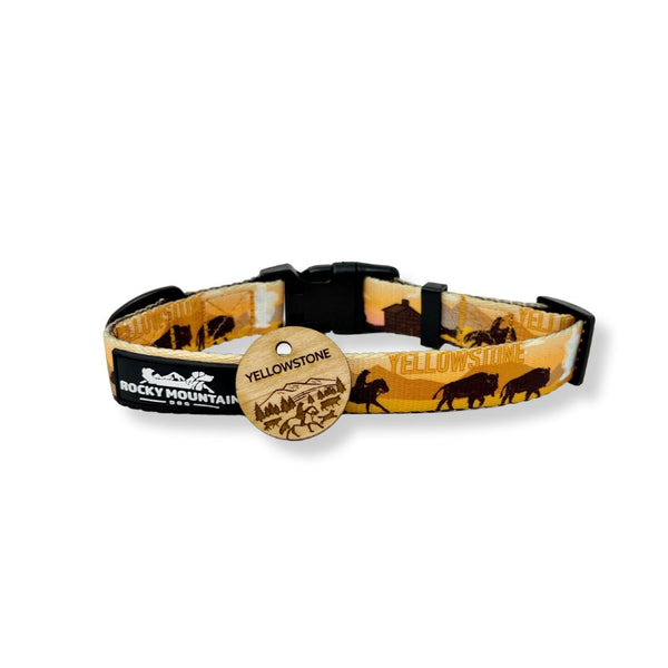 Rocky Mountain Dog Personalized Wooden Dog ID Tag