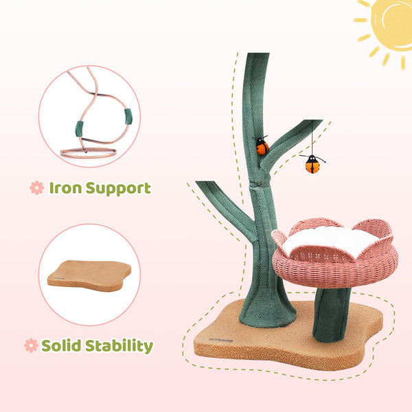 Happy & Polly Yellow Tulip Cat Tree