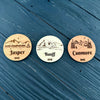 Rocky Mountain Dog Wood Magnets