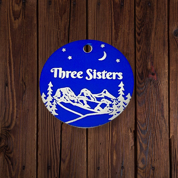 Rocky Mountain Dog Personalized Aluminum Dog ID Tag 1.5"