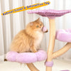 Happy & Polly Purple Woven Flower Cat Tree