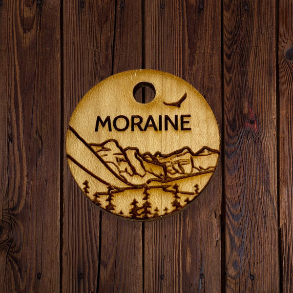 Rocky Mountain Dog Personalized Wooden Dog ID Tag