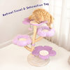 Happy & Polly Purple Woven Flower Cat Tree