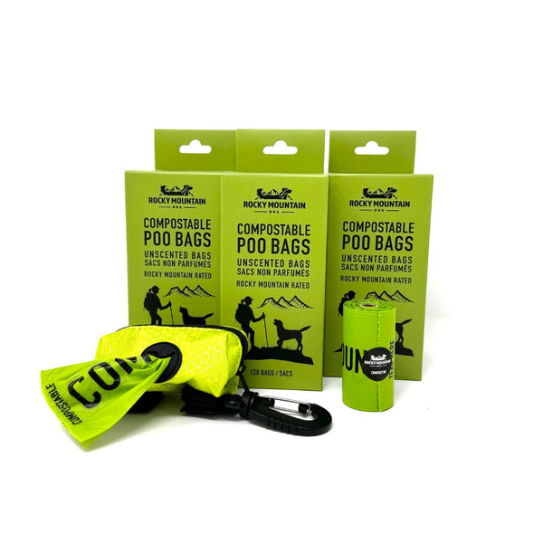 Rocky Mountain Dog Compostable Dog Poop Bags (3 pack)