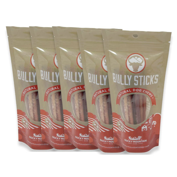 Rocky Mountain Dog 6" Standard Bully Sticks (5 pack)