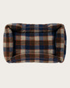 ALTERNATE VIEW OF MOUNTAIN PLAID PET BED - KUDDLER IN BLUE/TAN image number 2