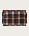 ALTERNATE VIEW OF MOUNTAIN PLAID PET BED - KUDDLER IN BLUE/TAN image number 5