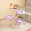 Happy & Polly Purple Woven Flower Cat Tree