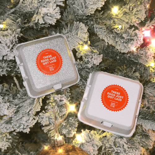 The Smart Coop "Just Got Laid" 4-Egg Carton