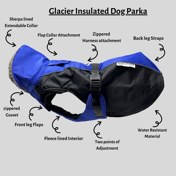 Rocky Mountain Dog Glacier Insulated Dog Parka (Winter Coat)