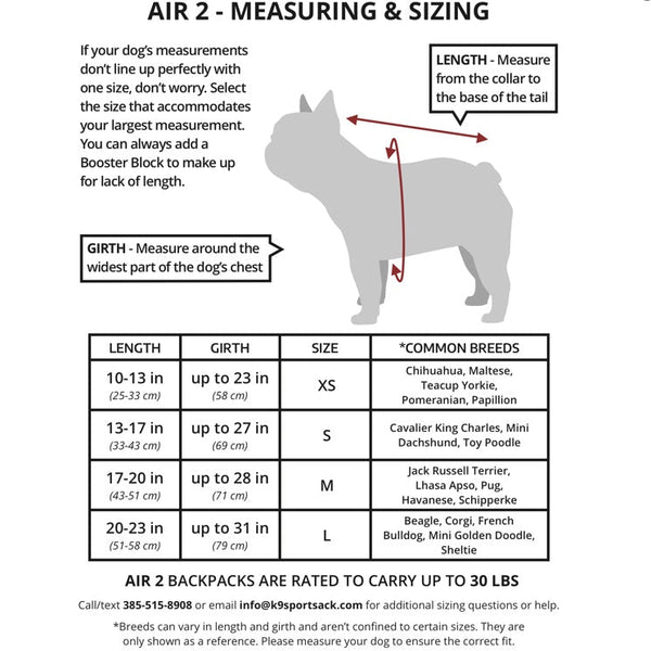 Rocky Mountain Dog K9 Sport Sack® Air 2 Backpack