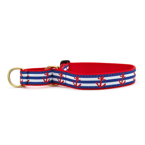 Up Country Anchors Aweigh Martingale Dog Collar