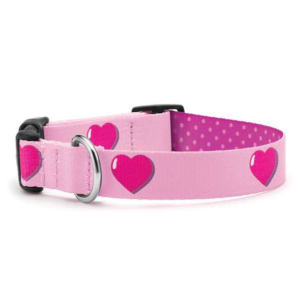 Up Country Anime Hearts Printed Dog Collar