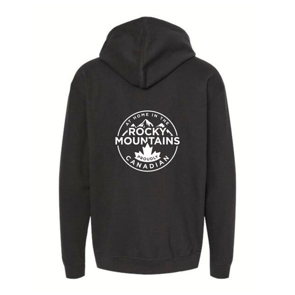 Rocky Mountain Dog At Home in the Rocky Mountains Unisex Hoodie