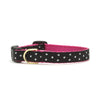 Up Country Black and White Dot Small Breed Dog Collar