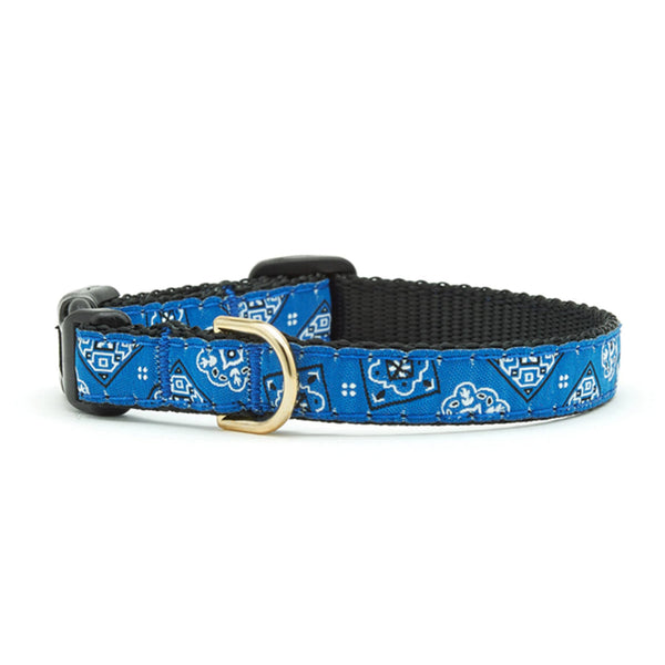 Up Country Blue Bandana Small Breed Dog Collar