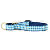 Up Country Blue Gingham Martingale Dog Collar