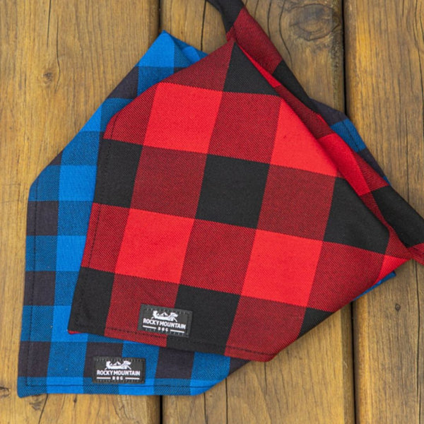 Rocky Mountain Dog Flannel Dog Bandana