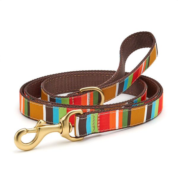 Up Country Brown Stripe Dog Lead