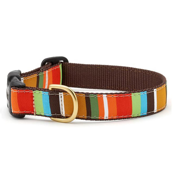 Up Country Brown Stripe Dog Collar