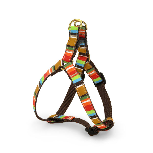 Up Country Brown Stripe Small Breed Dog Harness