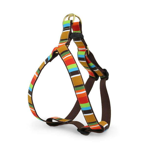 Up Country Brown Stripe Dog Harness