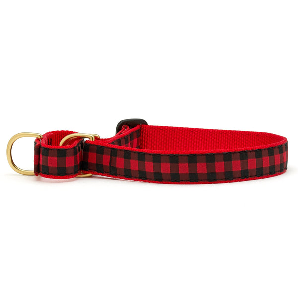 Up Country Buffalo Check Martingale Dog Collar