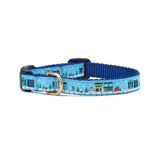 Up Country City Christmas Small Breed Dog Collar