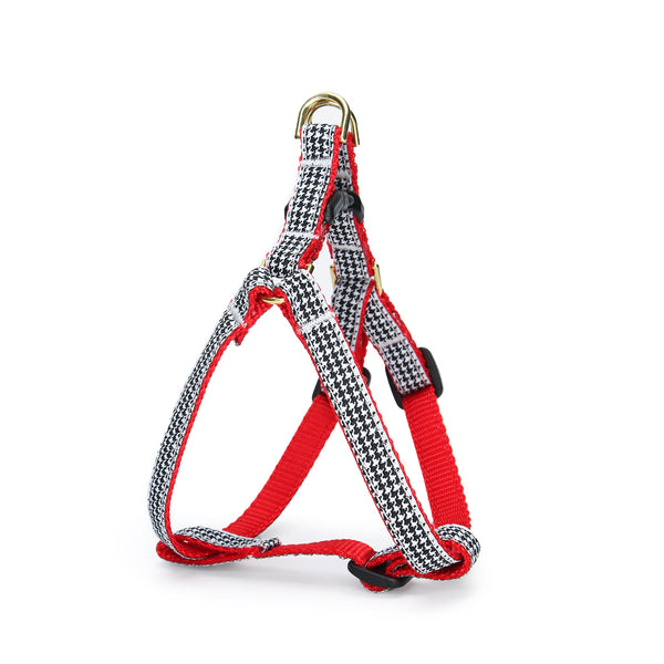 Up Country Classic Black Houndstooth Small Breed Dog Harness