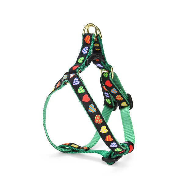 Up Country Colorful Hearts Small Breed Dog Harness