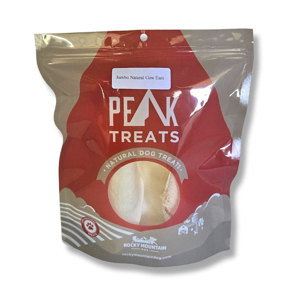 Rocky Mountain Dog Peak Trets - Jumbo Natural Cow Ears (3 pack)