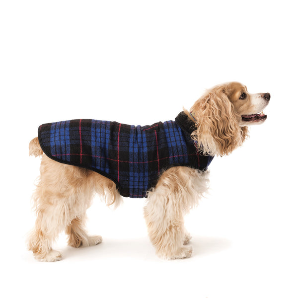 Up Country Blue Plaid Fleece Lined Coat