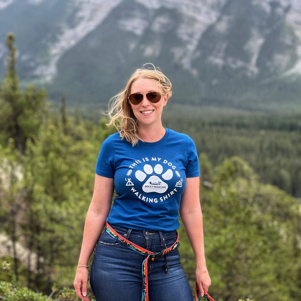 Rocky Mountain Dog Women's Dog Walking T-Shirt