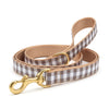 Up Country Gray Buffalo Check Dog Lead