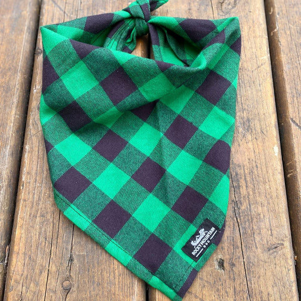 Rocky Mountain Dog Flannel Dog Bandana