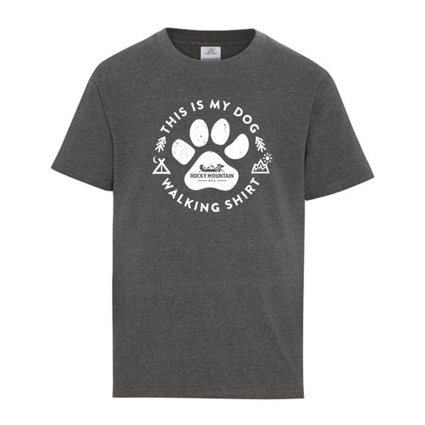 Rocky Mountain Dog Grey Men's Dog Walking T-Shirt