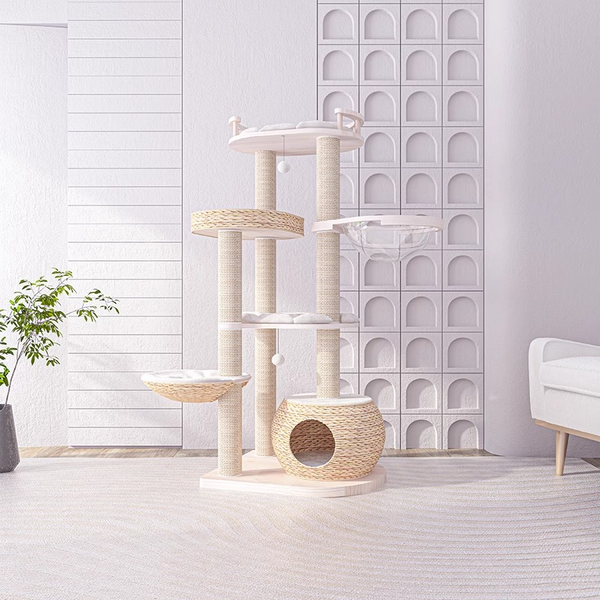 Happy & Polly Whispering Hollow Cat Tree