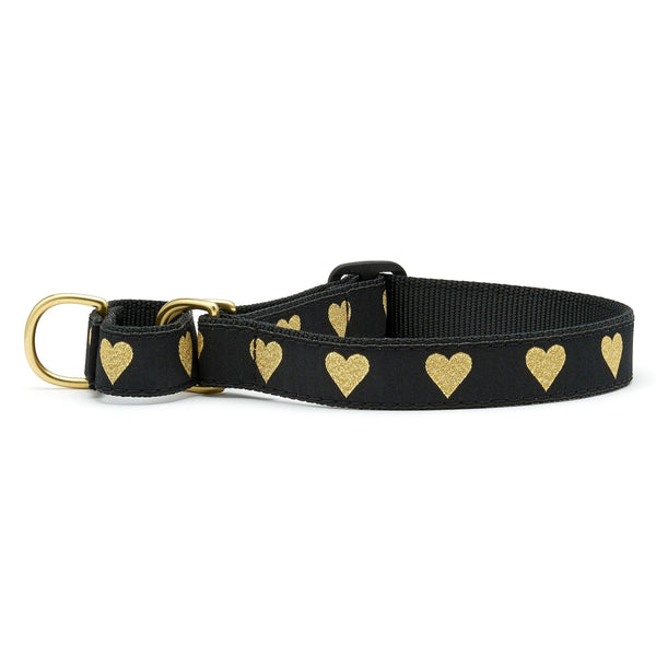 Up Country Heart of Gold Martingale Dog Collar