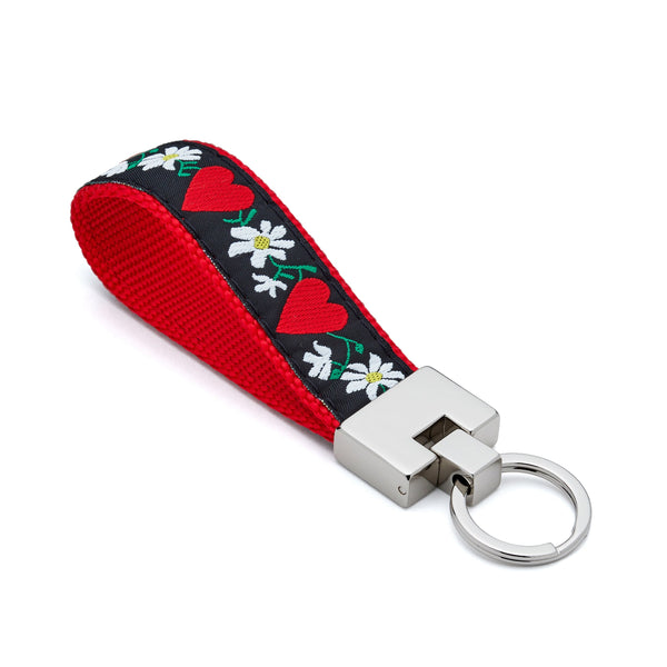 Up Country Hearts and Flowers Key Ring