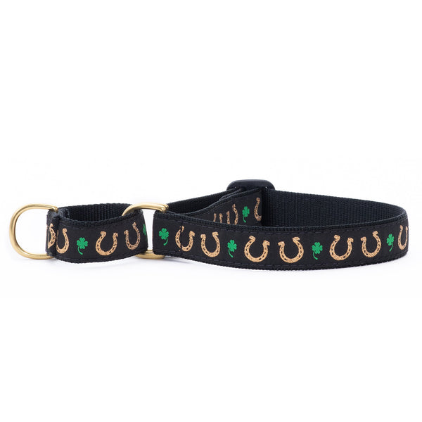 Up Country Horseshoes Martingale Dog Collar