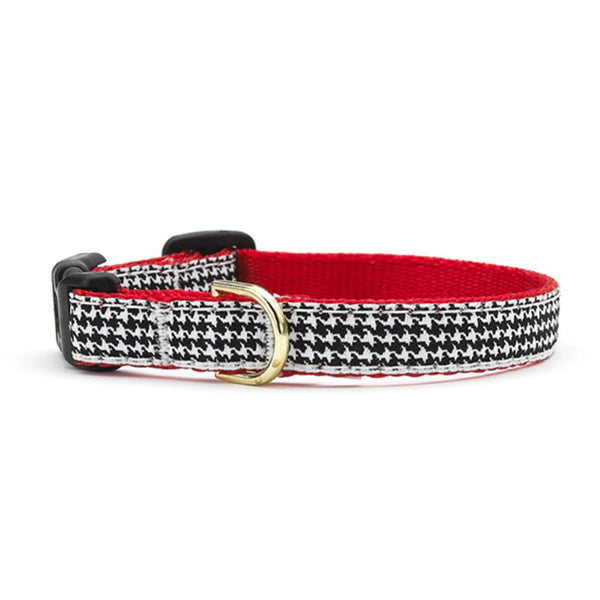 Up Country Classic Black Houndstooth Small Breed Dog Collar